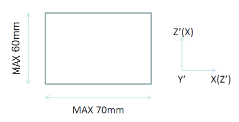 製造可能最大寸法 大型サイズ（60mm×70mmまで）の水晶ウェハを供給可能！